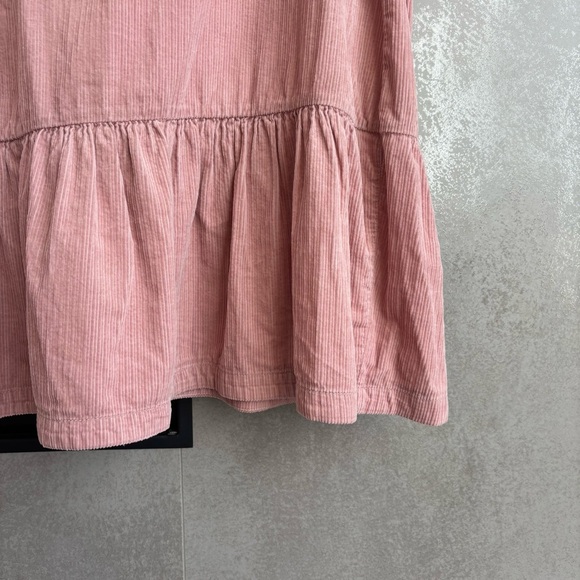 Maeve By Anthropologie pink flounced corduroy dress, Size 14 - Picture 13 of 13